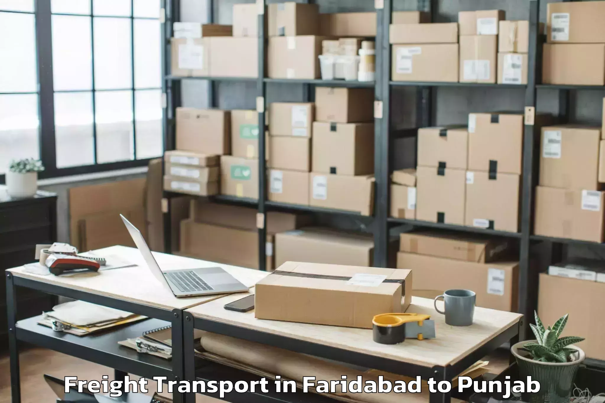 Top Faridabad to Mandi Gobindgarh Freight Transport Available